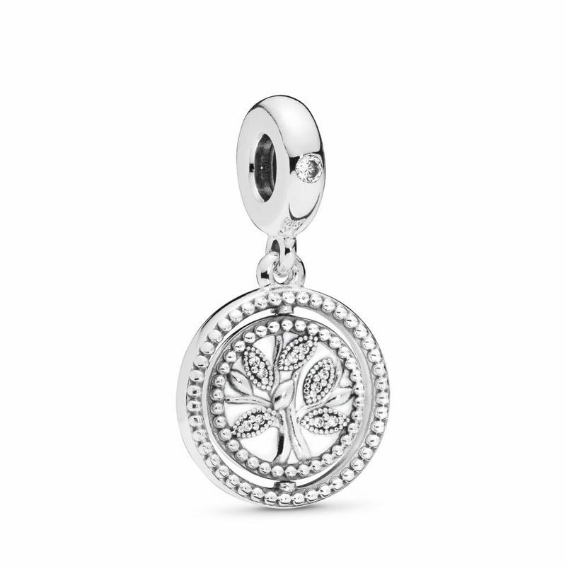 Pandora Australia Spinning Pandora Australia Tree of Life Dangle Charm - Sterling Silver | JHRUYC560